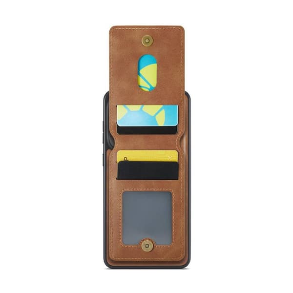 DG-Ming Magking K1 2i1 deksel Samsung Galaxy S25 Edge - Brun