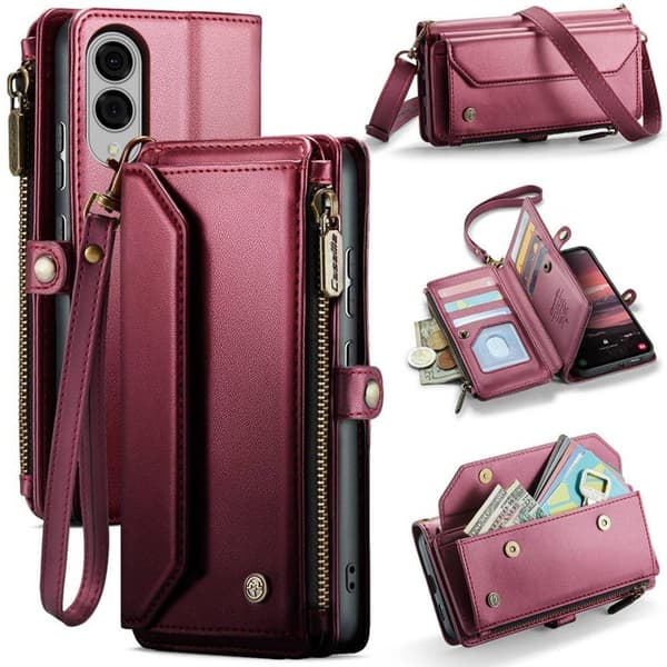 CaseMe puhelimenkotelo C36 Samsung Galaxy S25 Edge - Viininpunainen