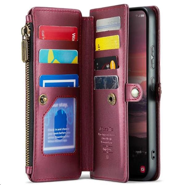 CaseMe puhelimenkotelo C36 Samsung Galaxy S25 Edge - Viininpunainen