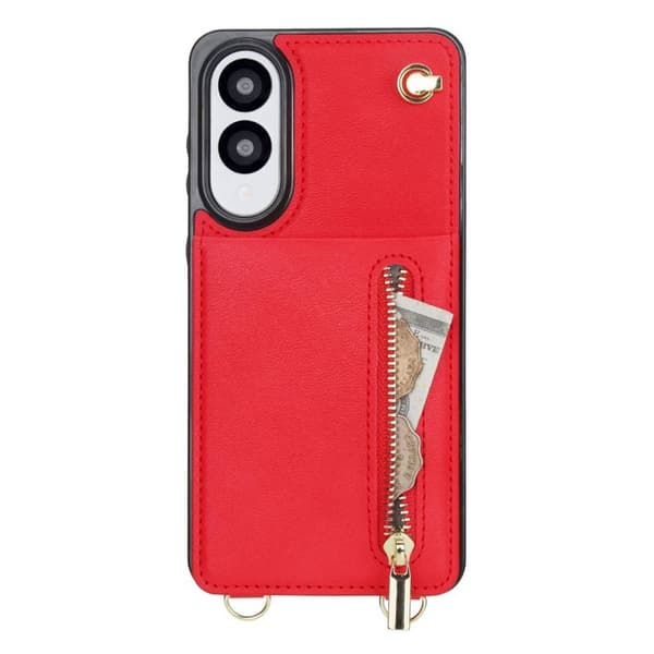 Zipper kaulakorukuori Samsung Galaxy S25 Edge - Punainen