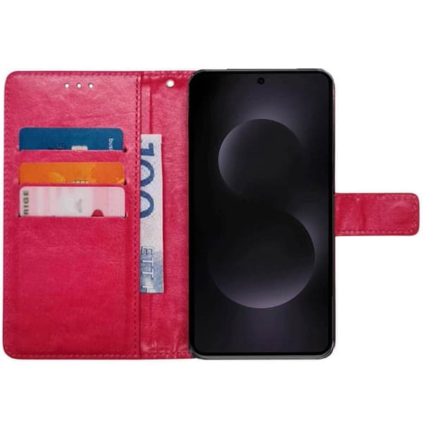Wallet cover 3-kort Samsung Galaxy S25 Edge - Lyserød