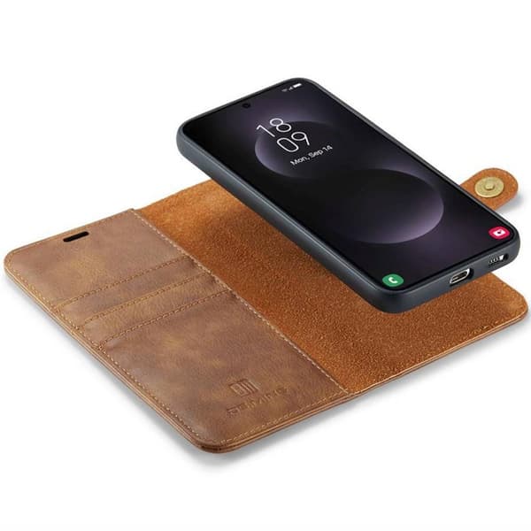 Mobilfodral DG-Ming 2i1 Samsung Galaxy S25 Edge - Brun
