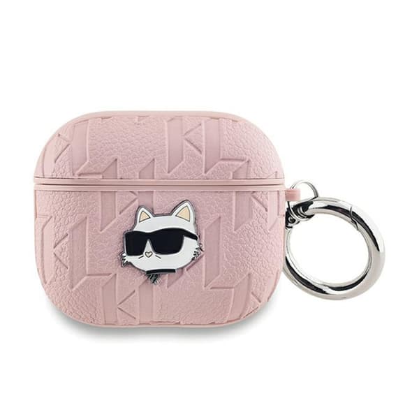KarlLagerfeldMonogramChoupetteHead-AirPods3Case(pink)