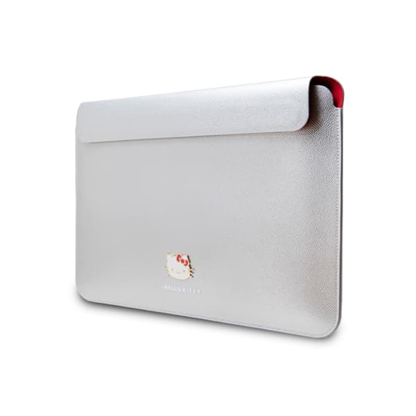 Hello Kitty PU Metal Logo Sleeve - Notebook case 13" / 14" (silver)