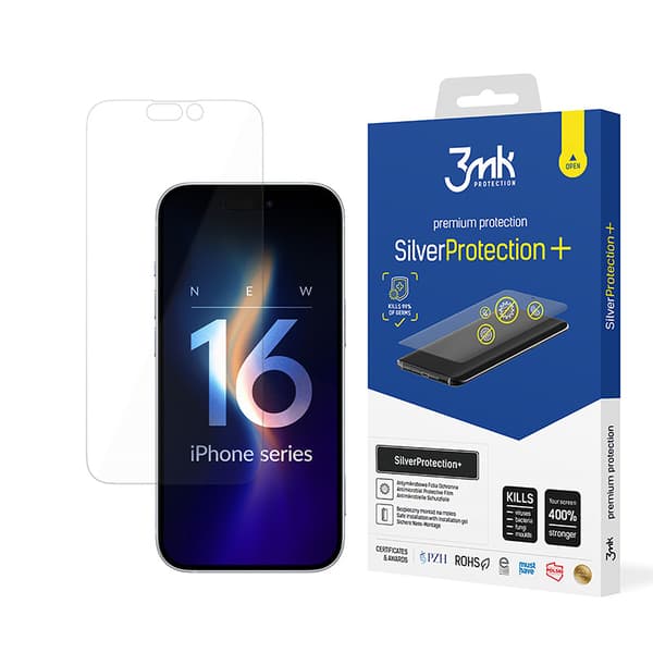 3mkSilverProtection+-ProtectiveFilmforiPhone16Plus