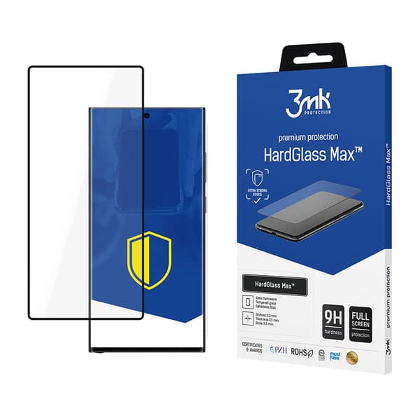 3mkHardGlassMax-TemperedGlassforSamsungGalaxyS24Ultra(Black)