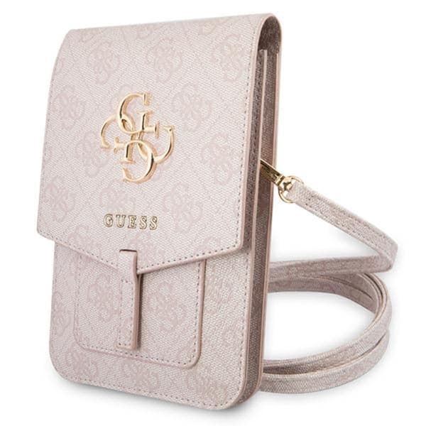 Guess 4G Big Metal Logo Phone Bag - Väska med smartphonefack (rosa)