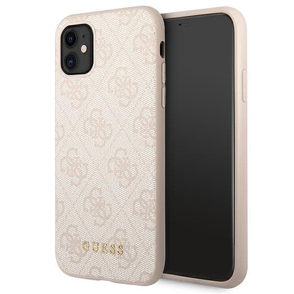 Guess 4G Metal Gold Logo - Etui til iPhone 11 (pink)