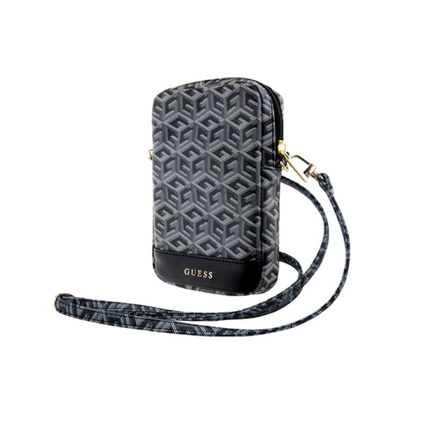 Guess Zip GCube Bottom Stripe - Telefontaske (sort)