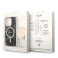 Miniatyrbillede 2 af 2: GuessBundlePackMagSafeIMLMarble-SætmedetuitiliPhone14Pro+MagSafeoplader(sort/guld)
