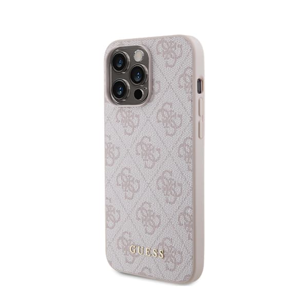 Guess4GMetalGoldLogo-EtuitiliPhone15ProMax(Pink)