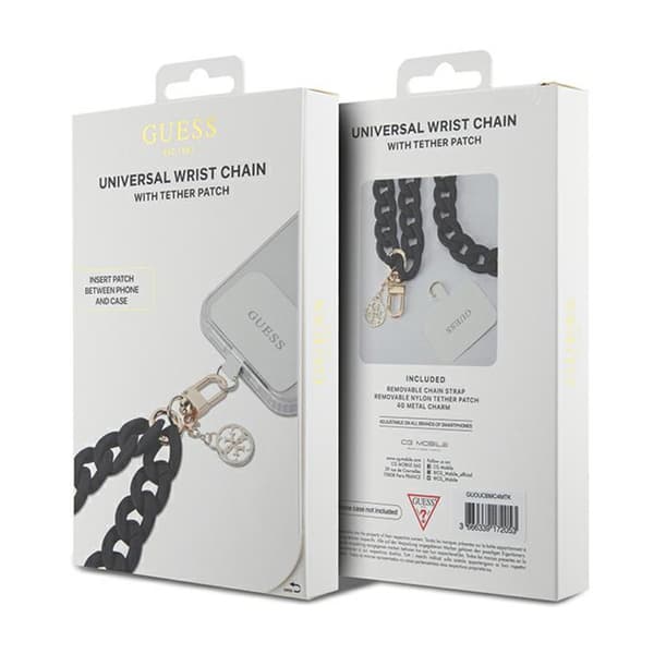 GuessUniversalBigHandStrapAkryyli4GCharm-Yleiskäyttöinenpuhelinhihna(musta)