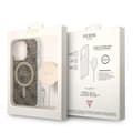 Miniatyrbillede 2 af 2: Guess Bundle Pack MagSafe 4G - Set of case for iPhone 14 Pro + MagSafe charger (Brown/Gold)