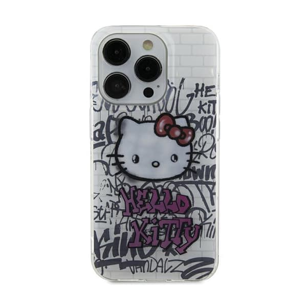 Hello Kitty IML Kitty On Bricks Graffiti - iPhone 11 -kotelo (valkoinen)