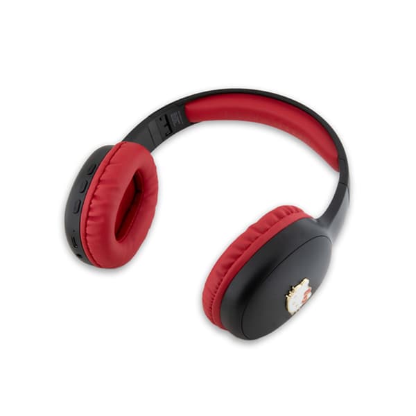 HelloKittyMetalLogoOvalShape-BluetoothV5.3wirelessin-earheadphones(black)