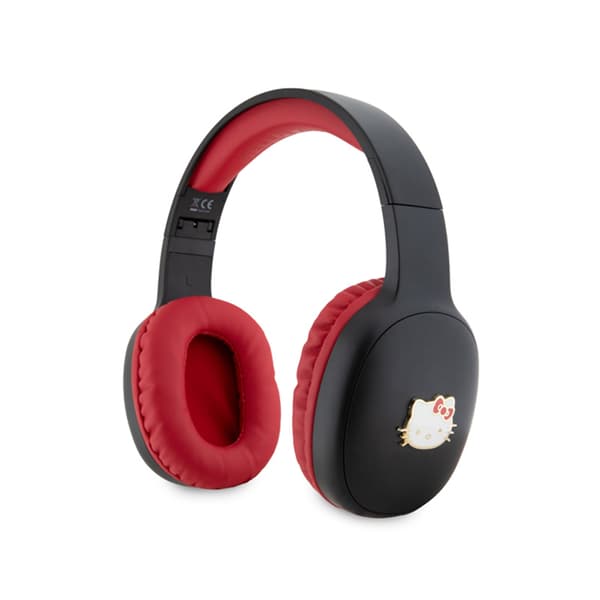 HelloKittyMetalLogoOvalShape-BluetoothV5.3wirelessin-earheadphones(black)