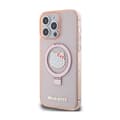 Miniatyrbillede 2 af 2: Hello Kitty Ring Stand Glitter Electrop Logo MagSafe - Case iPhone 15 Pro Max (pink)