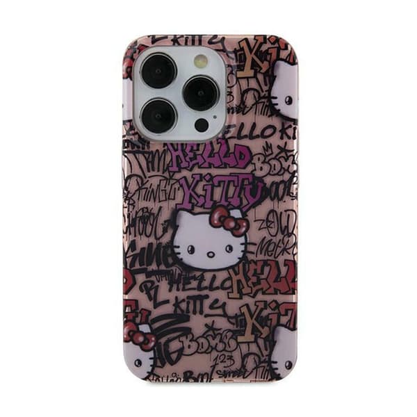HelloKittyIMLTagsGraffiti-iPhone15-kotelo(vaaleanpunainen)