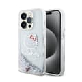 Miniatyrbillede 1 af 2: Hello Kitty Liquid Glitter Charms Kitty Head - iPhone 13 Pro Case (silver)