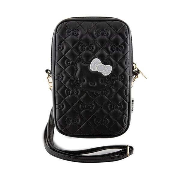 HelloKittyQuiltedBowsStrap-Crossbodybagforphone(black)