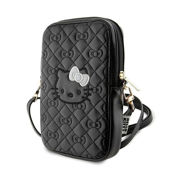 HelloKittyQuiltedBowsStrap-Crossbodybagforphone(black)