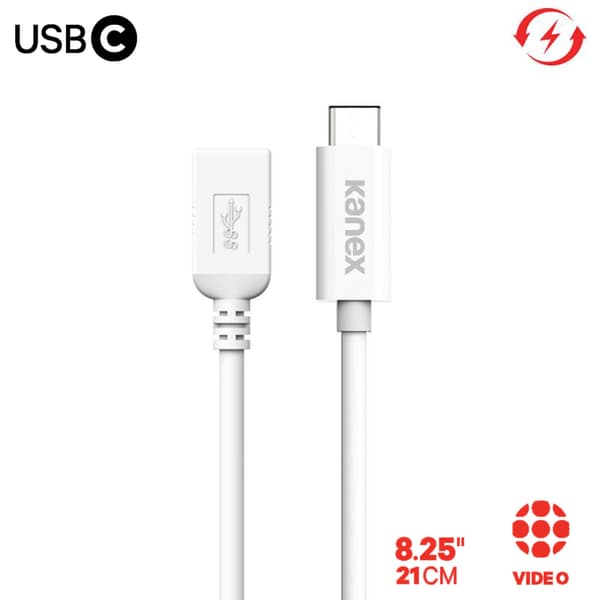Kanex USB-C til USB Adapter 21 cm (hvid)