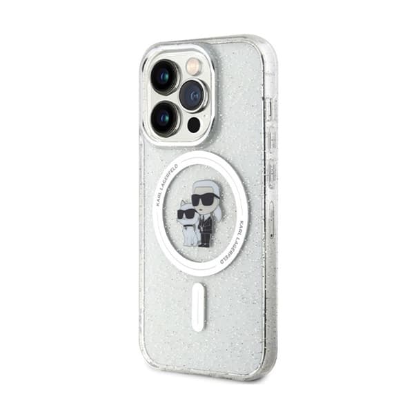 KarlLagerfeldKarl&ChoupetteGlitterMagSafe-iPhone14ProFodral(Transparent)