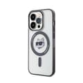 Miniatyrbillede 2 af 2: KarlLagerfeldIMLChoupetteHeadMagSafe-iPhone15ProMaxetui(gennemsigtig)