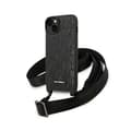Miniatyrbillede 1 af 2: Karl Lagerfeld Monogram Plaque Logo Strap - Case for iPhone 14 Plus (Black)