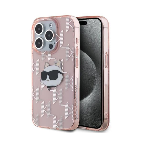 KarlLagerfeldIMLChoupetteHead&Monogram-iPhone15ProCase(pink)