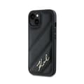 Miniatyrbillede 2 af 2: Karl Lagerfeld Diagonal Quilted Script - Case for iPhone 13 (Black)