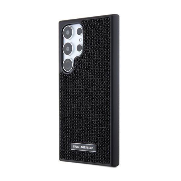 Karl Lagerfeld Rhinestone Metal Logo - Samsung Galaxy S24 Ultra Fodral (svart)