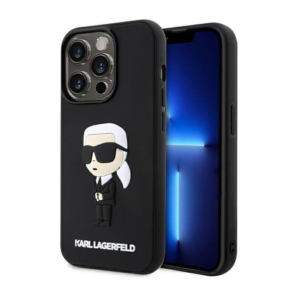 KarlLagerfeld3DRubberNFTIkonik-EtuitiliPhone14Pro(sort)