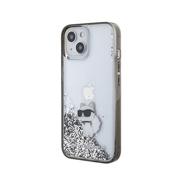 KarlLagerfeldLiquidGlitterChoupette-iPhone15-fodral(transparent)