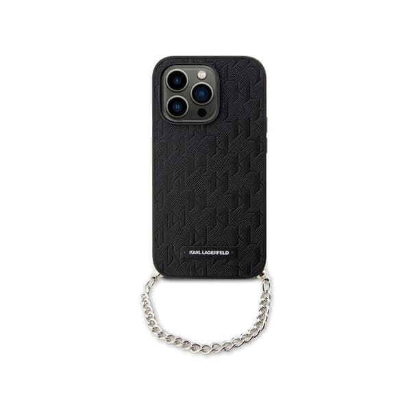 KarlLagerfeldSaffianoMonogramChain-EtuitiliPhone14Pro(sort)