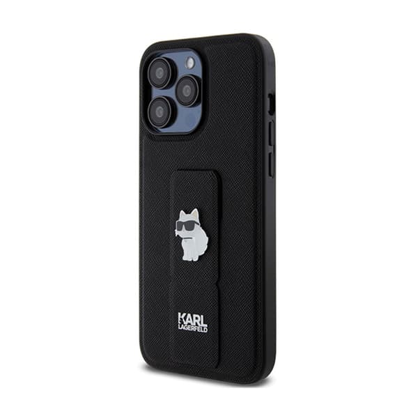 KarlLagerfeldGripstandSaffianoChoupettePins-iPhone13ProMaxetui(sort)