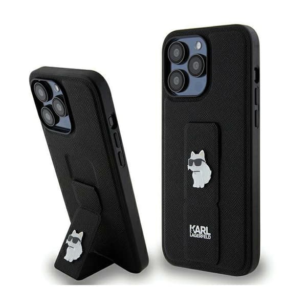 KarlLagerfeldGripstandSaffianoChoupettePins-iPhone13ProMaxetui(sort)