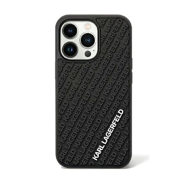 Karl Lagerfeld 3D Rubber Multi Logo - iPhone 11 -kotelo (musta)