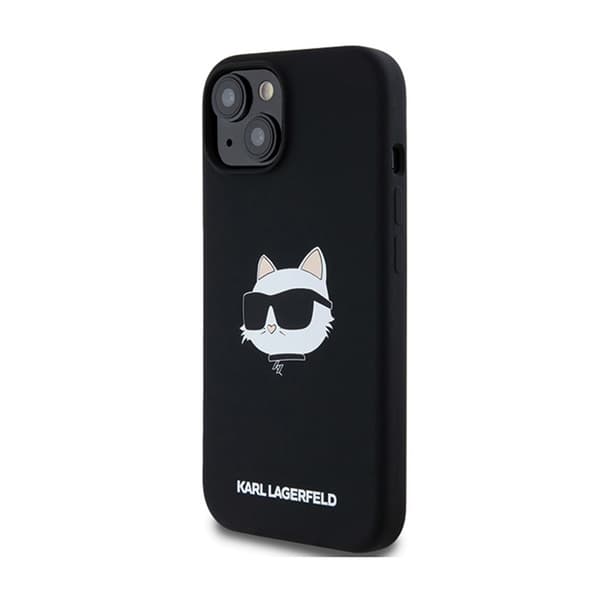Karl Lagerfeld Silicone Choupette Head MagSafe - iPhone 15 Plus / 14 Plus Case (black)