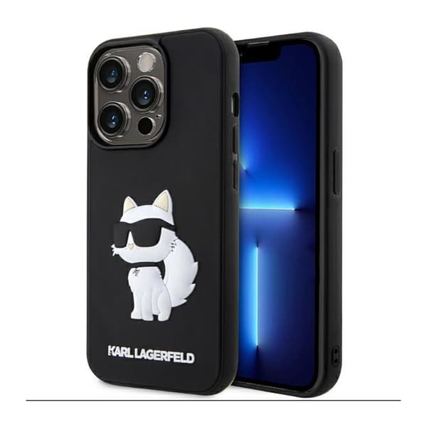 KarlLagerfeld3DRubberNFTChoupette-FodralföriPhone14Pro(svart)