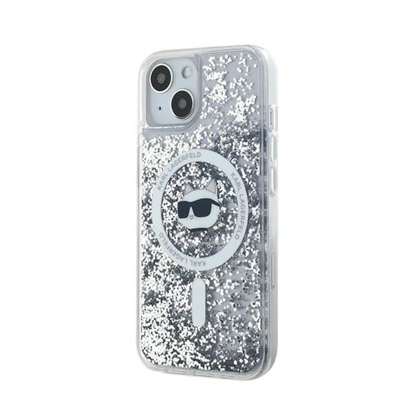 KarlLagerfeldLiquidGlitterChoupetteHeadMagSafe-iPhone13Case(Transparent)