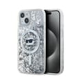 Miniatyrbillede 1 af 2: KarlLagerfeldLiquidGlitterChoupetteHeadMagSafe-iPhone13Case(Transparent)