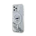 Miniatyrbillede 2 af 2: KarlLagerfeldLiquidGlitterChoupetteHeadMagSafe-iPhone12/iPhone12ProCase(Transparent)