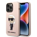 Miniatyrbillede 1 af 2: KarlLagerfeldSilikoneNFTIkonikMagSafe-EtuitiliPhone14Pro(Pink)