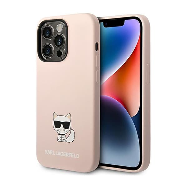 KarlLagerfeldChoupetteBody-FodralföriPhone14Pro(Ljusrosa)