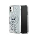 Miniatyrbild 1 av 2: Karl Lagerfeld Liquid Glitter Choupette Head MagSafe - iPhone 11 Case (Transparent)