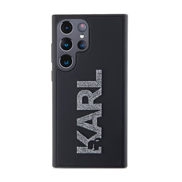 KarlLagerfeld3DGummiGlitterLogotyp-SamsungGalaxyS23UltraFodral(svart)