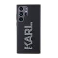 Miniatyrbild 2 av 2: KarlLagerfeld3DGummiGlitterLogotyp-SamsungGalaxyS23UltraFodral(svart)