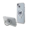 Miniatyrbillede 1 af 2: Karl Lagerfeld Ring Stand Choupette Head MagSafe - iPhone 15 Case (white)