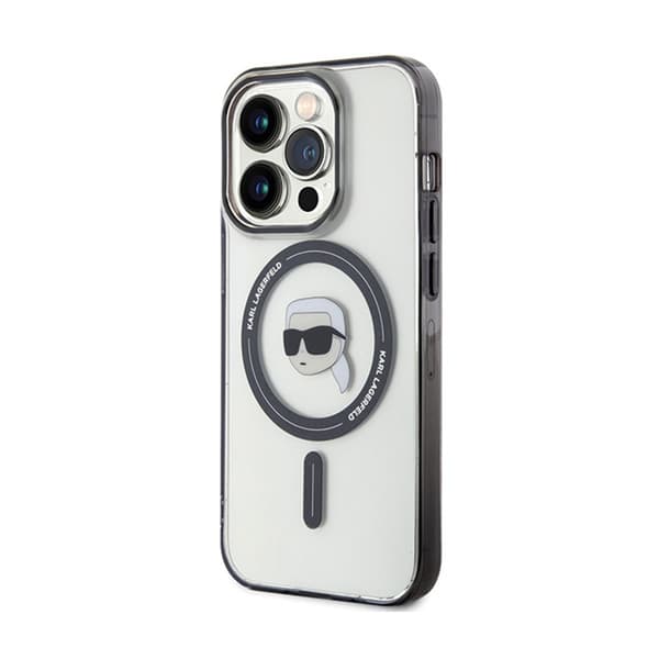 Karl Lagerfeld IML Karl Head MagSafe - iPhone 15 Pro Max -kotelo (läpinäkyvä)